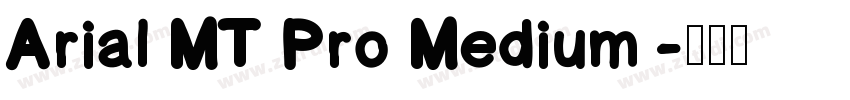Arial MT Pro Medium 字体转换